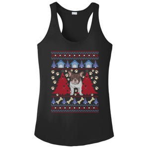 French Bulldog Ugly Christmas Holiday Dog Lover Xmas Gift Funny Gift Ladies PosiCharge Competitor Racerback Tank