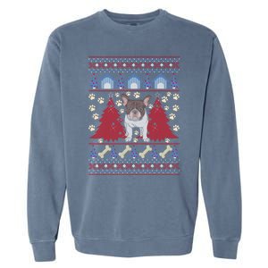 French Bulldog Ugly Christmas Holiday Dog Lover Xmas Gift Funny Gift Garment-Dyed Sweatshirt