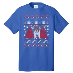 French Bulldog Ugly Christmas Holiday Dog Lover Xmas Gift Funny Gift Tall T-Shirt