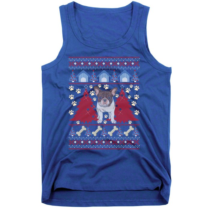 French Bulldog Ugly Christmas Holiday Dog Lover Xmas Gift Funny Gift Tank Top