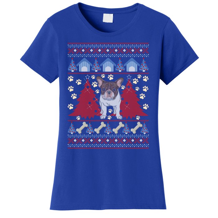 French Bulldog Ugly Christmas Holiday Dog Lover Xmas Gift Funny Gift Women's T-Shirt