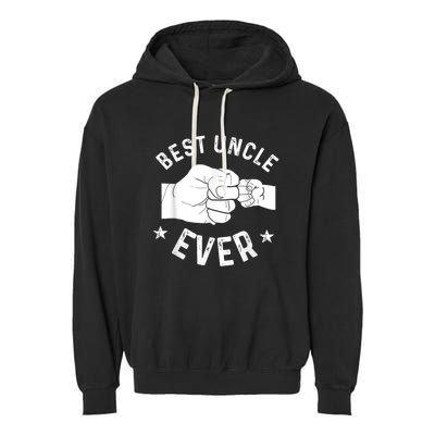 Funny Best Uncle Ever Fistbump Garment-Dyed Fleece Hoodie