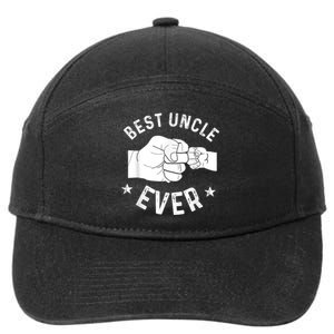 Funny Best Uncle Ever Fistbump 7-Panel Snapback Hat