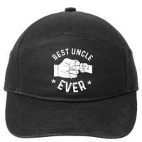 Funny Best Uncle Ever Fistbump 7-Panel Snapback Hat