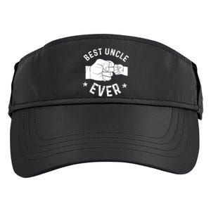 Funny Best Uncle Ever Fistbump Adult Drive Performance Visor