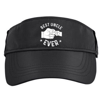 Funny Best Uncle Ever Fistbump Adult Drive Performance Visor