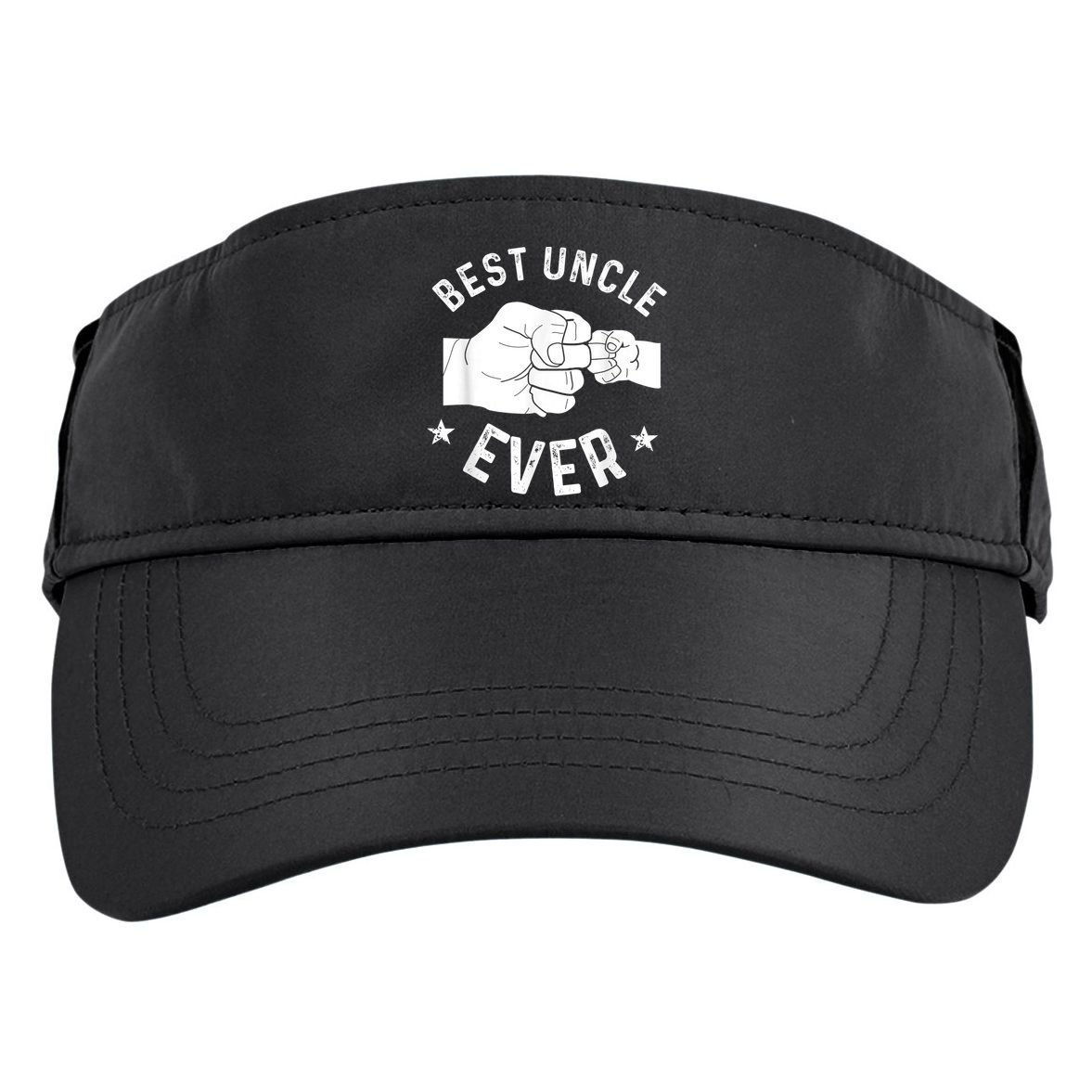 Funny Best Uncle Ever Fistbump Adult Drive Performance Visor