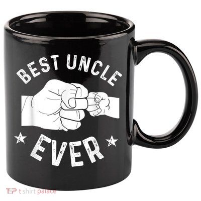 Funny Best Uncle Ever Fistbump 11oz C Handle Ceramic Mug