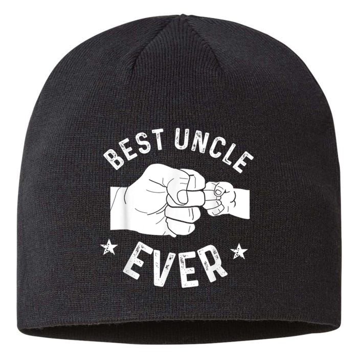 Funny Best Uncle Ever Fistbump Sustainable Beanie