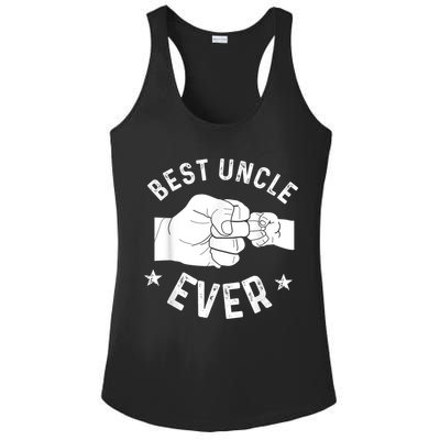 Funny Best Uncle Ever Fistbump Ladies PosiCharge Competitor Racerback Tank