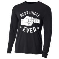 Funny Best Uncle Ever Fistbump Cooling Performance Long Sleeve Crew