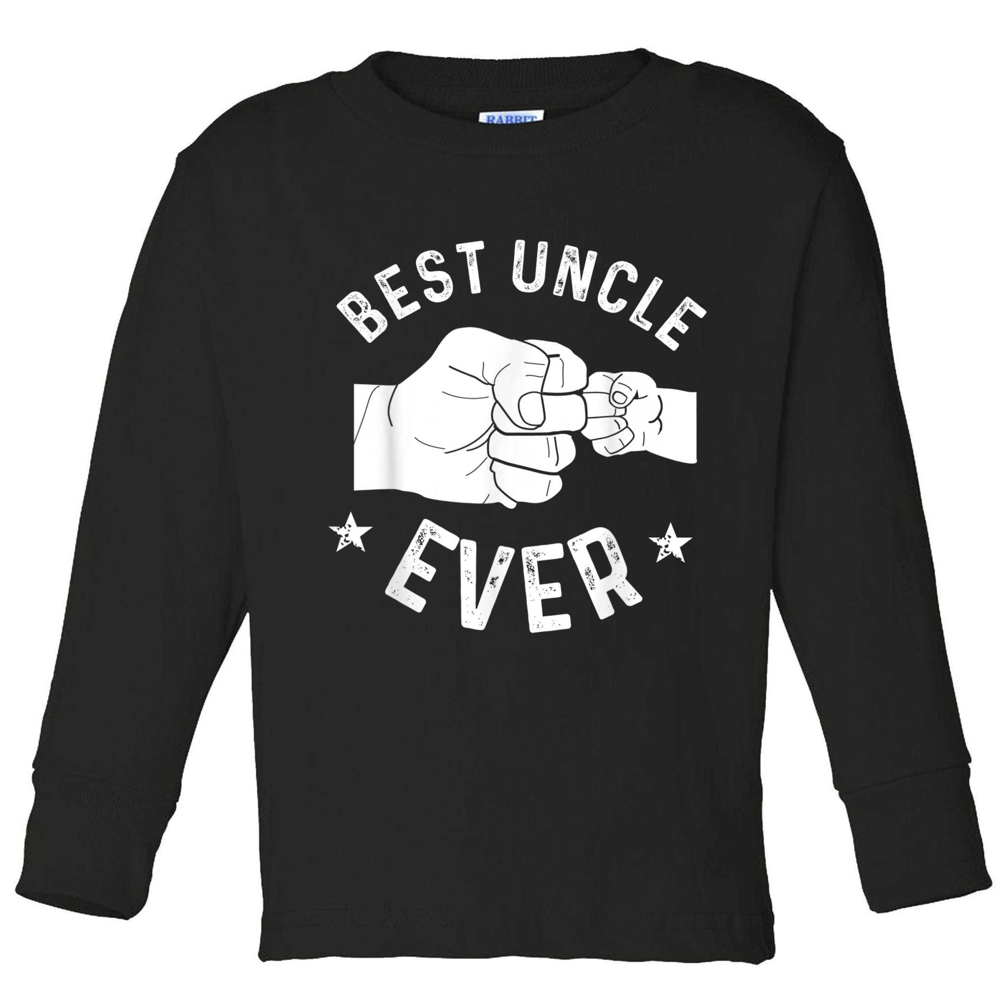 Funny Best Uncle Ever Fistbump Toddler Long Sleeve Shirt
