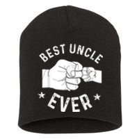 Funny Best Uncle Ever Fistbump Short Acrylic Beanie