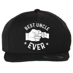 Funny Best Uncle Ever Fistbump Wool Snapback Cap