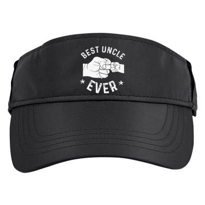 Funny Best Uncle Ever Fistbump Adult Drive Performance Visor