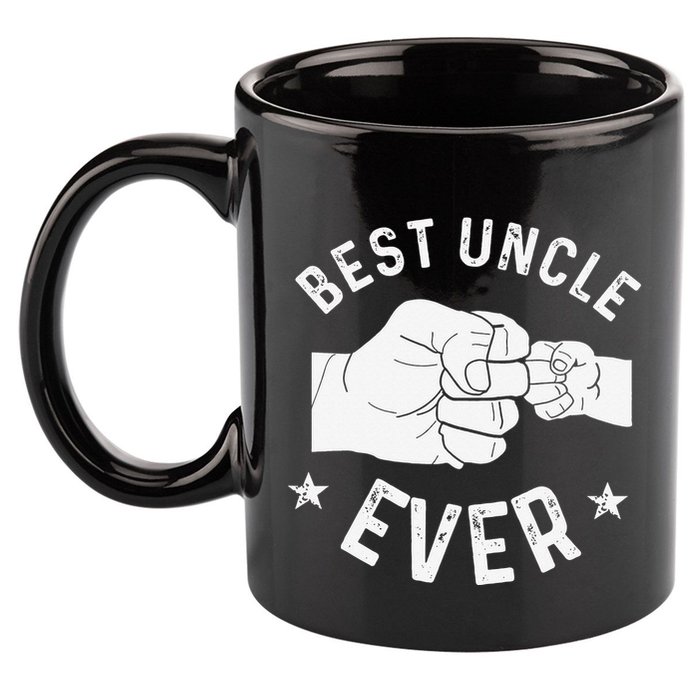 Funny Best Uncle Ever Fistbump 11oz C Handle Ceramic Mug