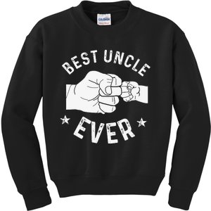 Funny Best Uncle Ever Fistbump Kids Sweatshirt