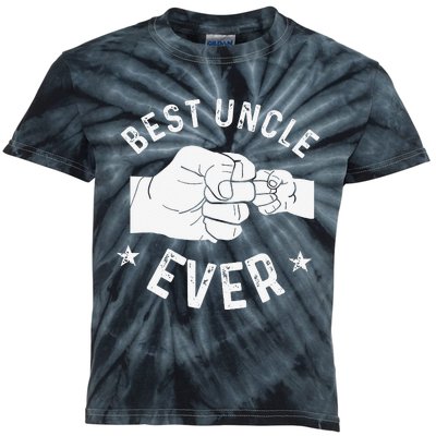 Funny Best Uncle Ever Fistbump Kids Tie-Dye T-Shirt