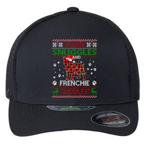 French Bulldog Ugly Christmas Sweater Xmas Pajama Dog Lover Gift Flexfit Unipanel Trucker Cap