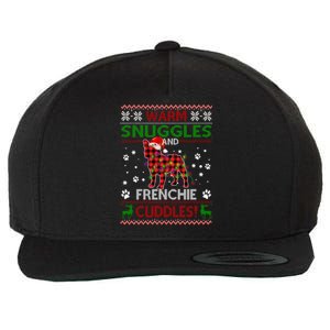 French Bulldog Ugly Christmas Sweater Xmas Pajama Dog Lover Gift Wool Snapback Cap