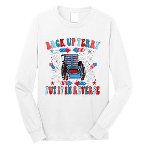 Funny Back Up Terry Put It In Reverse Firework 4th Of July Long Sleeve Shirt