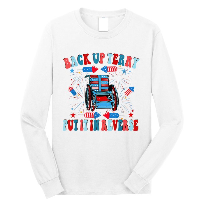 Funny Back Up Terry Put It In Reverse Firework 4th Of July Long Sleeve Shirt