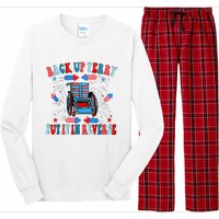 Funny Back Up Terry Put It In Reverse Firework 4th Of July Long Sleeve Pajama Set