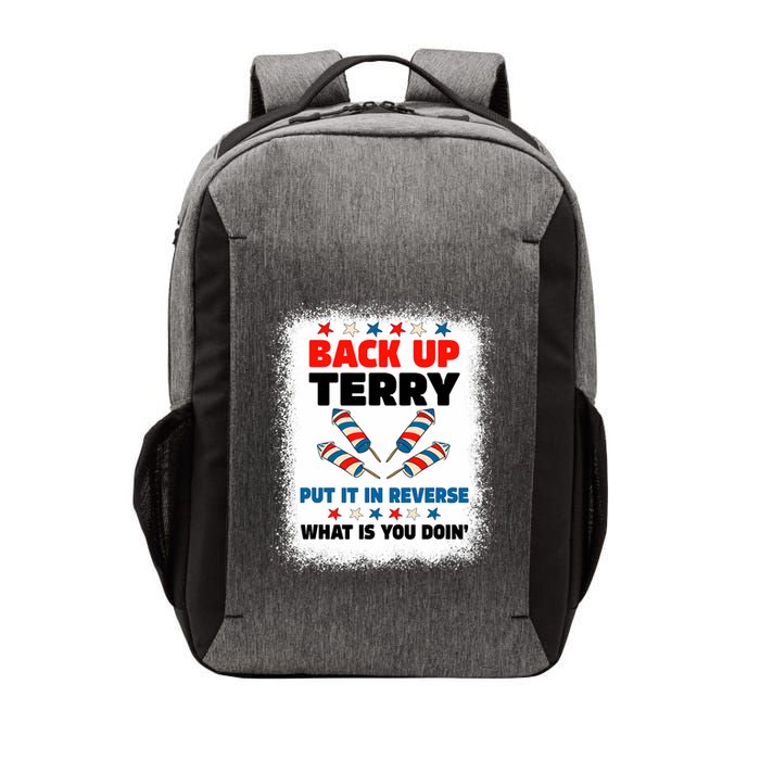 Fireworks Back Up Terry Put It In Reverse July 4th Bleached Vector Backpack