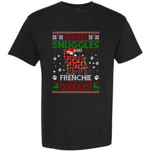 French Bulldog Ugly Christmas Sweater Xmas Pajama Dog Lover Gift Garment-Dyed Heavyweight T-Shirt