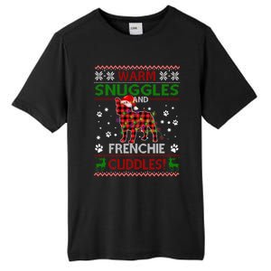 French Bulldog Ugly Christmas Sweater Xmas Pajama Dog Lover Gift Tall Fusion ChromaSoft Performance T-Shirt