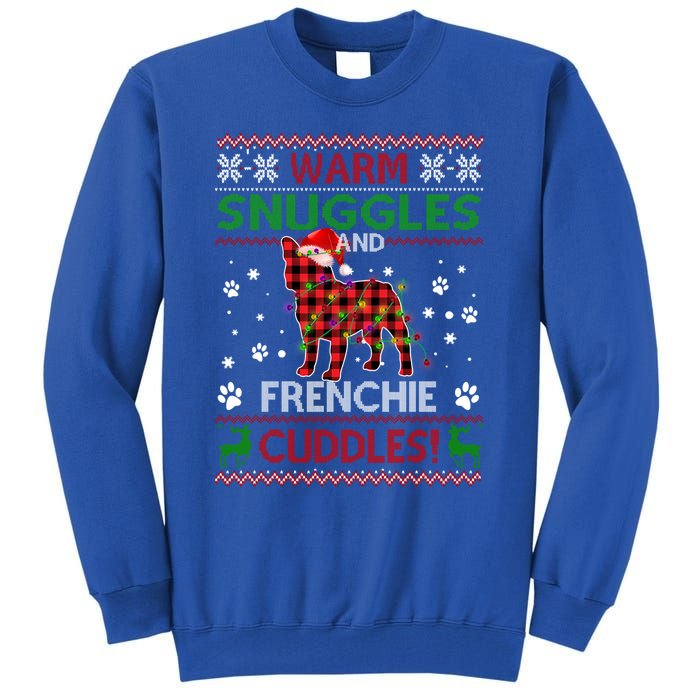 French Bulldog Ugly Christmas Sweater Xmas Pajama Dog Lover Gift Tall Sweatshirt