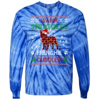 French Bulldog Ugly Christmas Sweater Xmas Pajama Dog Lover Gift Tie-Dye Long Sleeve Shirt