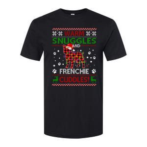 French Bulldog Ugly Christmas Sweater Xmas Pajama Dog Lover Gift Softstyle CVC T-Shirt