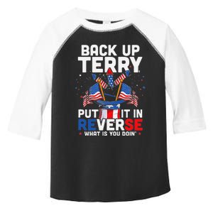 Funny Back Up Terry Put It In Reverse Funny July 4th Firework Gift Toddler Fine Jersey T-Shirt