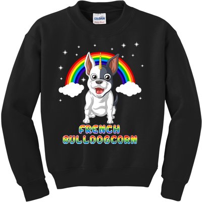 French Bulldog Unicorn Kids Sweatshirt