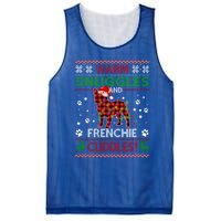 French Bulldog Ugly Christmas Sweater Xmas Pajama Dog Lover Gift Mesh Reversible Basketball Jersey Tank