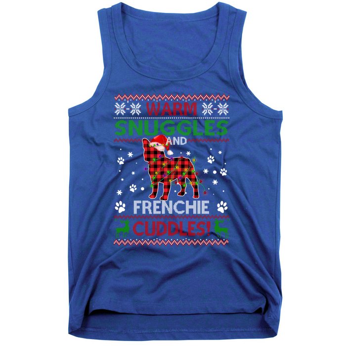 French Bulldog Ugly Christmas Sweater Xmas Pajama Dog Lover Gift Tank Top