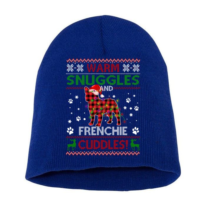 French Bulldog Ugly Christmas Sweater Xmas Pajama Dog Lover Gift Short Acrylic Beanie