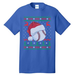 Funny Baseball Ugly Christmas Sports Xmas Gift Tall T-Shirt