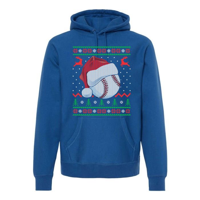 Funny Baseball Ugly Christmas Sports Xmas Gift Premium Hoodie