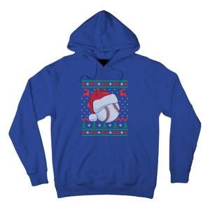 Funny Baseball Ugly Christmas Sports Xmas Gift Tall Hoodie