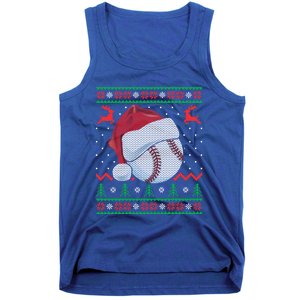 Funny Baseball Ugly Christmas Sports Xmas Gift Tank Top