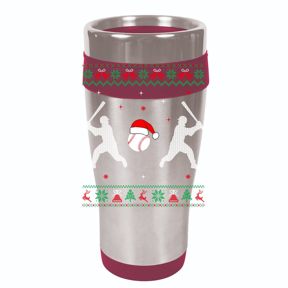 Funny Baseball Ugly Christmas Sweater Xmas Baseball Player T-Shirt