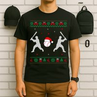Funny Baseball Ugly Christmas Sweater Xmas Baseball Player T-Shirt