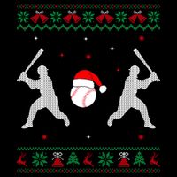 Funny Baseball Ugly Christmas Sweater Xmas Baseball Player 16 in Basic Backpack
