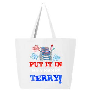 Fireworks Back Up Put It In Reverse Terry Funny 4th Of July Funny Gift 25L Jumbo Tote