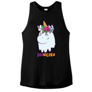 Funny Boonicorn Unicorn Ghost Halloween And Meaningful Gift Ladies PosiCharge Tri-Blend Wicking Tank