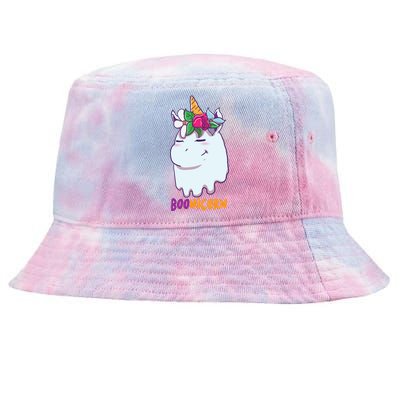 Funny Boonicorn Unicorn Ghost Halloween And Meaningful Gift Tie-Dyed Bucket Hat