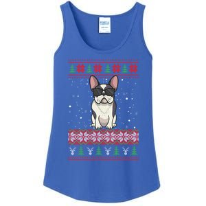 French Bulldog Ugly Christmas Sweater Gift Ladies Essential Tank