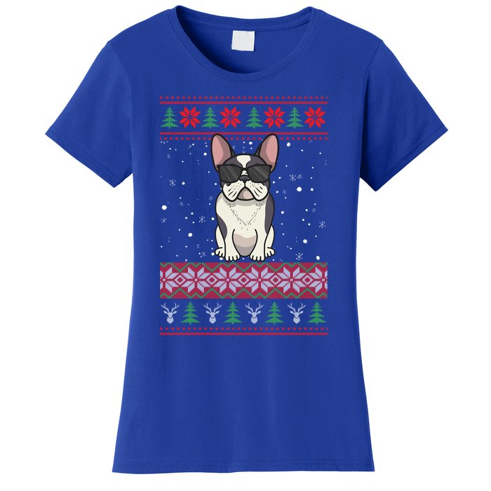 French Bulldog Ugly Christmas Sweater Gift Women's T-Shirt